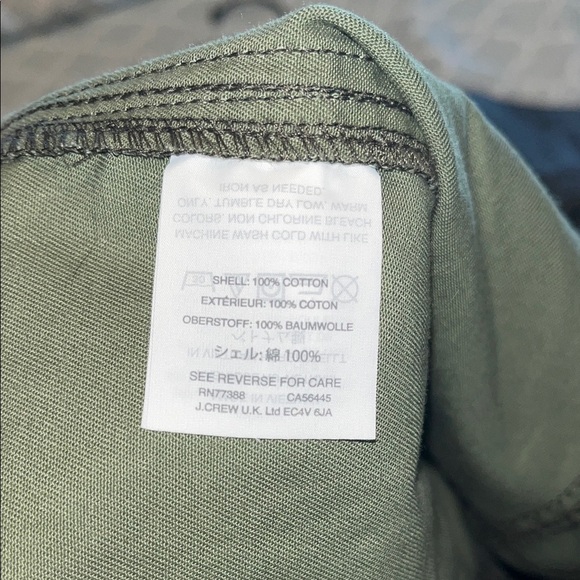 J Crew Mercantile size Small NWOT Camo Women's Jacket with Gold Accents - Picture 8 of 11